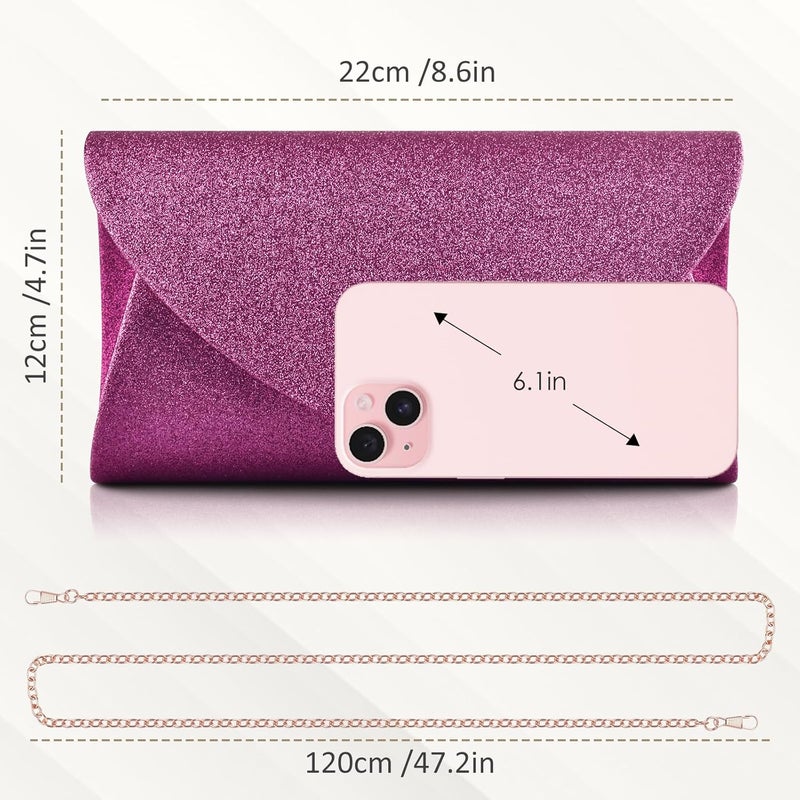 PACETAP Clutch Purses for Women, Handbags with Chain for Women Formal, Evening Bag for Wedding Party Cocktail Prom Dinner - Image 2
